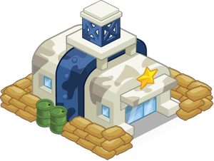 Kommandozentrale, Panzer und Turm von Social Wars, Militärstrategiespiel im Browser